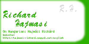 richard hajmasi business card